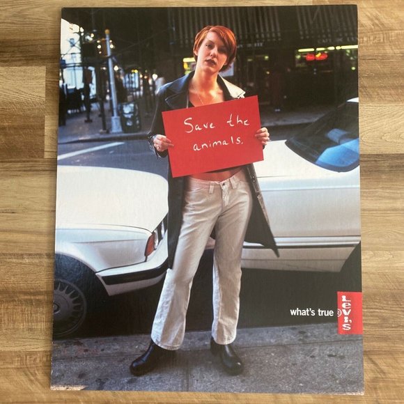 Vintage Levis Store Advertising Poster 22 x 28 199 - Picture 2 of 6